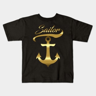 Sailor Captain Sailing Boating Gifts Kids T-Shirt
